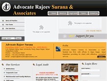 Tablet Screenshot of advocaterajeevsurana.com
